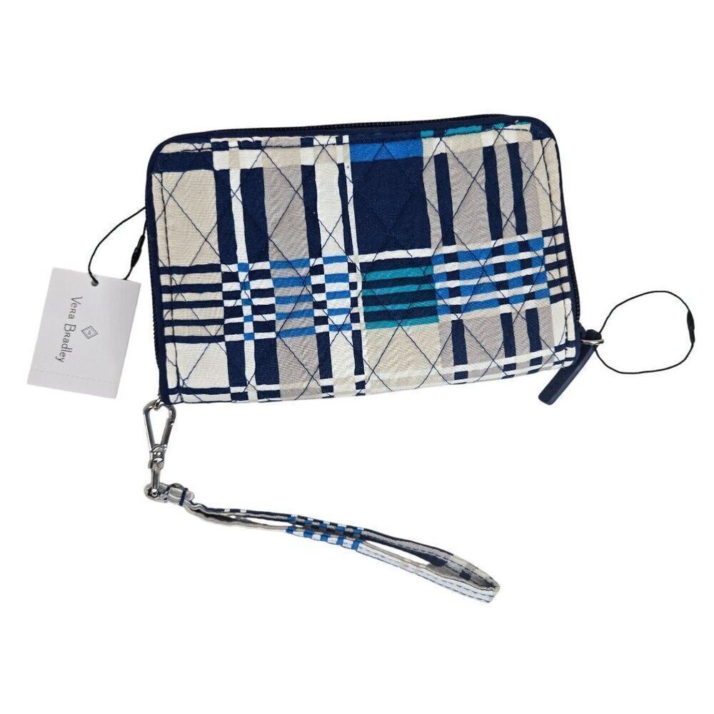 Vera Bradley RFID Grab & Go Wristlet Santiago Woven NEW